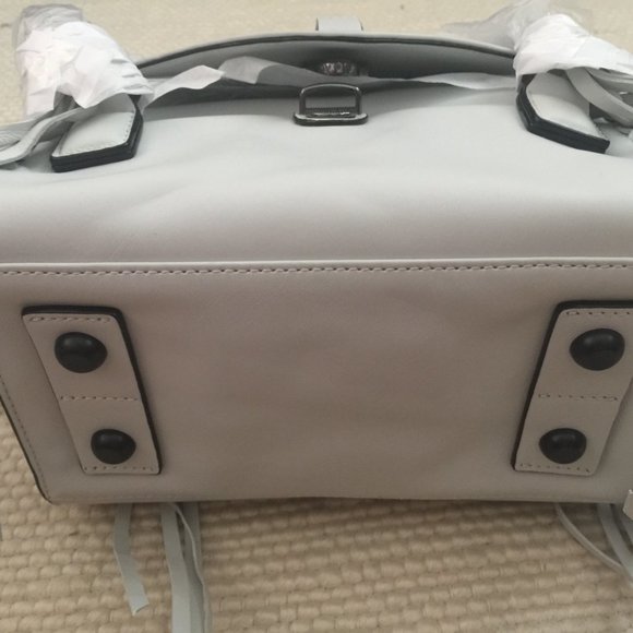 Joy Gryson Belted Strap Whipstitch Cloud Nyla Satchel Bag - Picture 3 of 8